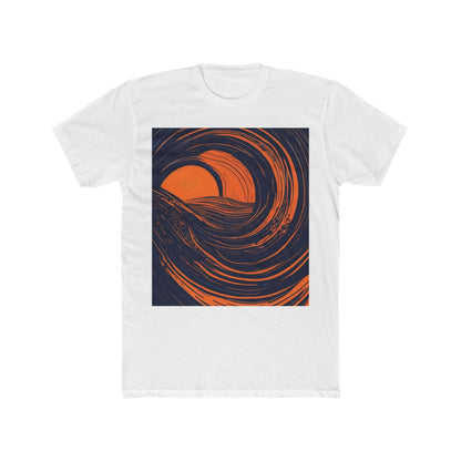 boostlete-rise-grind-icon-sunrise-speed-line-art-0202 — Unisex Cotton Crew Tee (NL 3600)