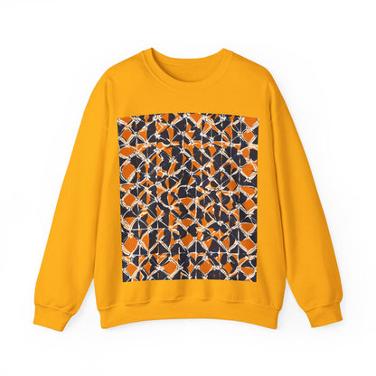 boostlete-headspace-pattern-plate-number-badge-0387 — Unisex Heavy Blend Crewneck (G18000)