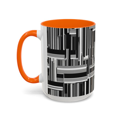 boostlete-recovery-progress-pattern-barcode-isometric-1023 — Accent Mug 11/15oz