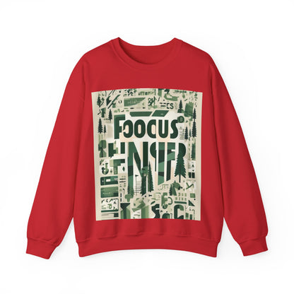 boostlete-boost-mode-type-focus-finish-banner-modern-0113 — Unisex Heavy Blend Crewneck Sweatshirt (Gildan)