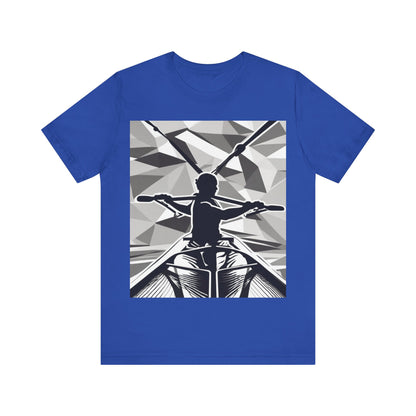 boostlete-am-crew-scene-rower-outline-geometric-0060 — Unisex Jersey Short Sleeve (B+C 3001)