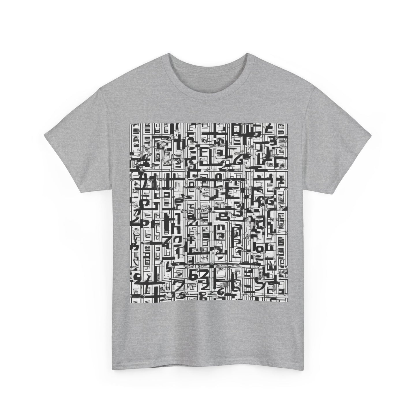 boostlete-boost-mode-pattern-plate-number-engraved-0103 — Unisex Heavy Cotton Tee (Gildan 5000)