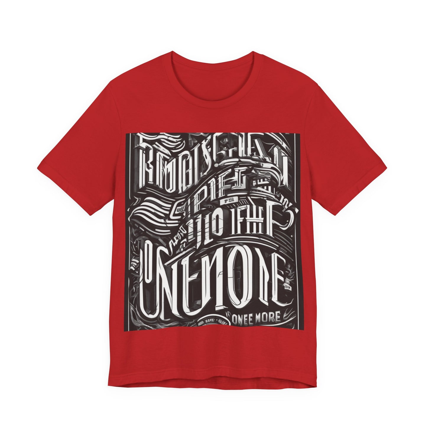 boostlete-mile-by-mile-type-one-more-split-line-art-0001 — Unisex Jersey Short Sleeve (B+C 3001)