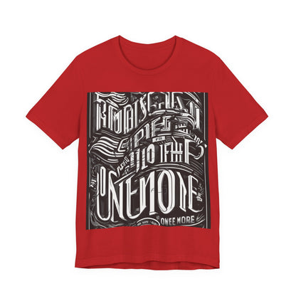 boostlete-mile-by-mile-type-one-more-split-line-art-0001 — Unisex Jersey Short Sleeve (B+C 3001)