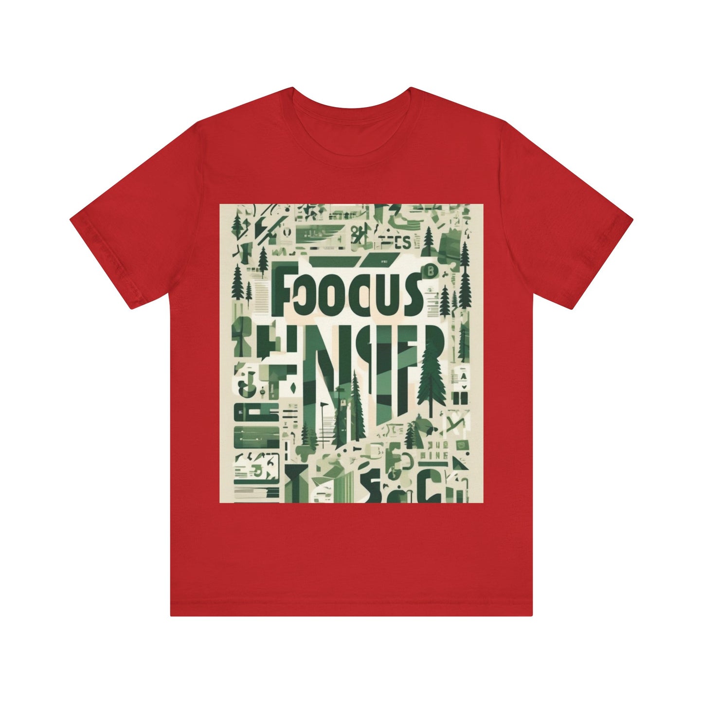 boostlete-boost-mode-type-focus-finish-banner-modern-0113 — Unisex Jersey Short Sleeve (B+C 3001)