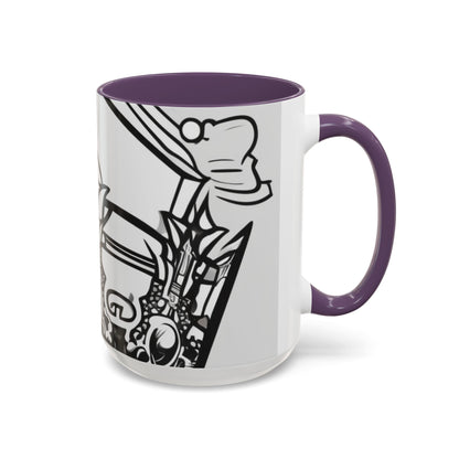 boostlete-quiet-power-icon-crown-outline-badge-0130 — Accent Mug 11oz/15oz