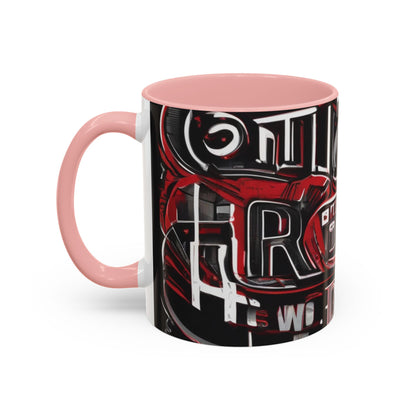 boostlete-boost-mode-type-win-the-day-outline-over-solid-monoline-0477 — Accent Mug 11/15oz