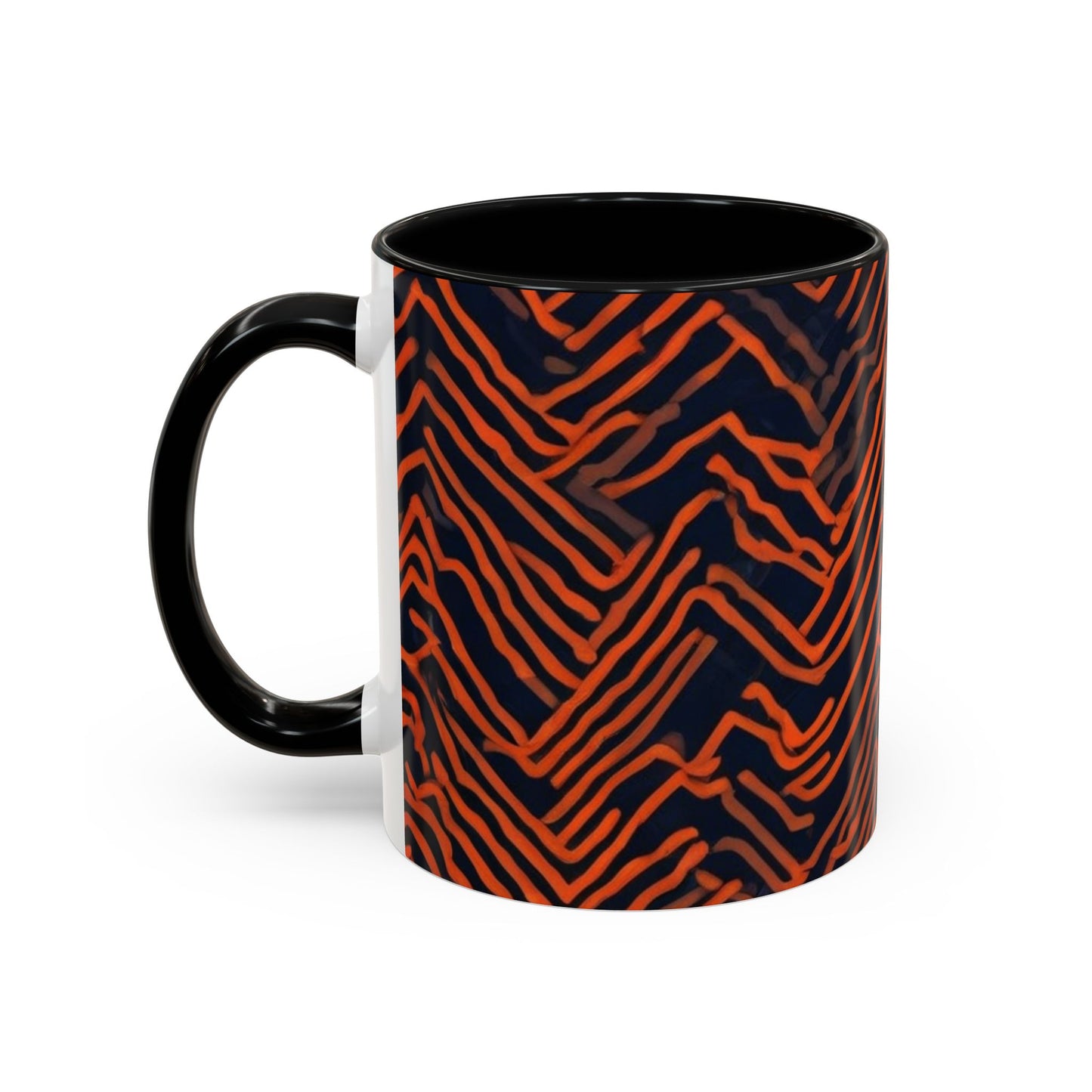 boostlete-field-day-pattern-ekg-modern-0087 — Accent Mug 11oz/15oz