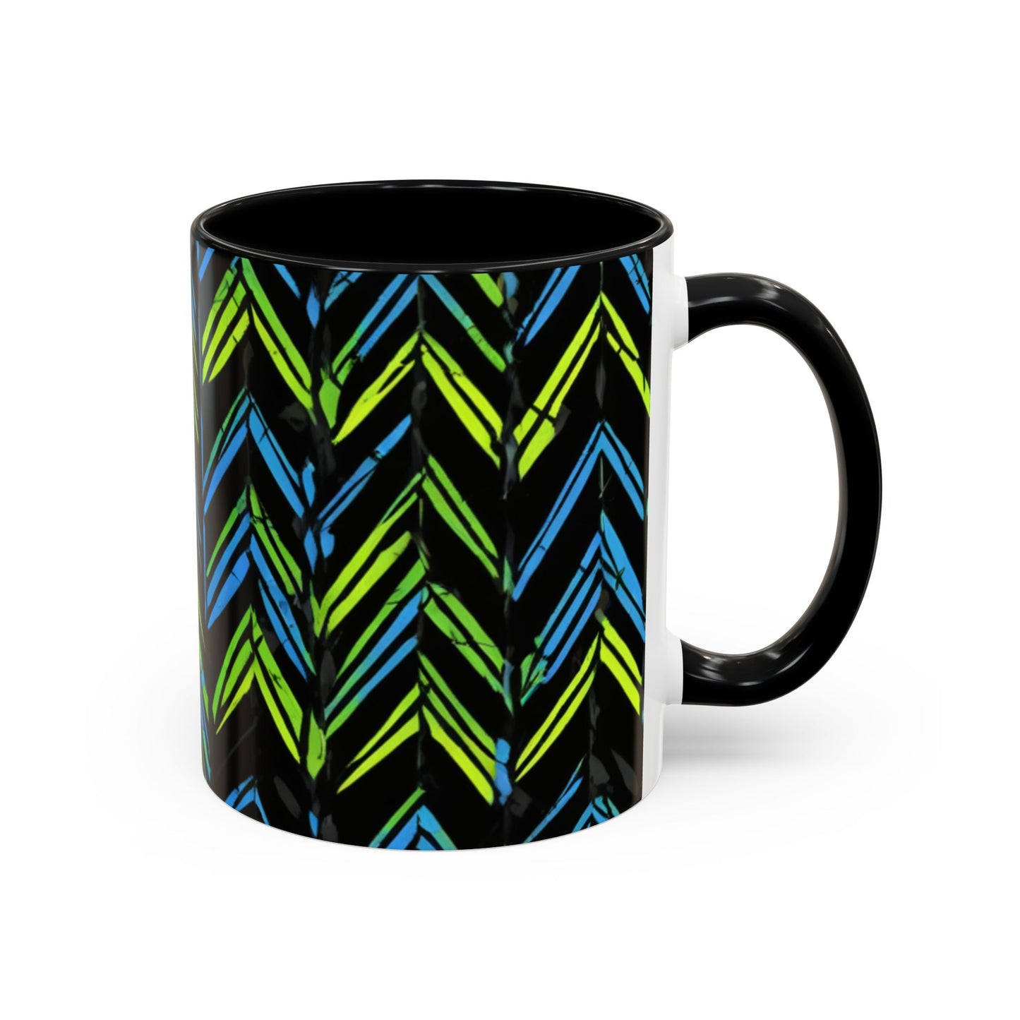 boostlete-mile-by-mile-pattern-chevron-monoline-0051 — Accent Mug 11oz/15oz