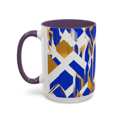 boostlete-field-day-icon-flame-glitch-geometric-0090 — Accent Mug 11oz/15oz