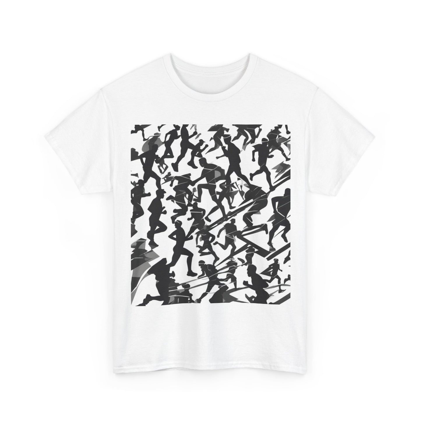 boostlete-field-day-scene-marathoner-motion-paper-0156 — Unisex Heavy Cotton Tee (Gildan 5000)