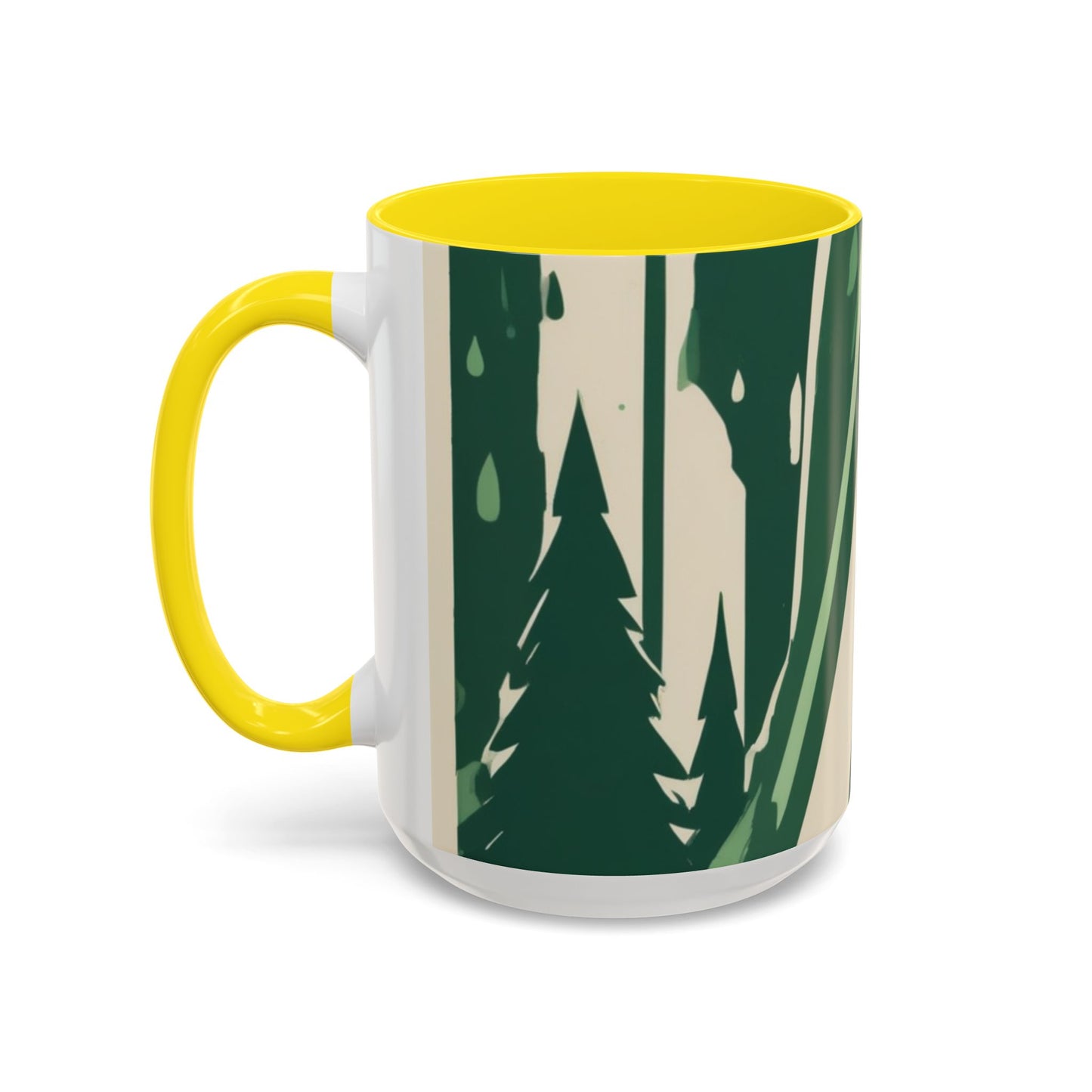 boostlete-quiet-power-icon-water-glitch-retro-0186 — Accent Mug 11/15oz