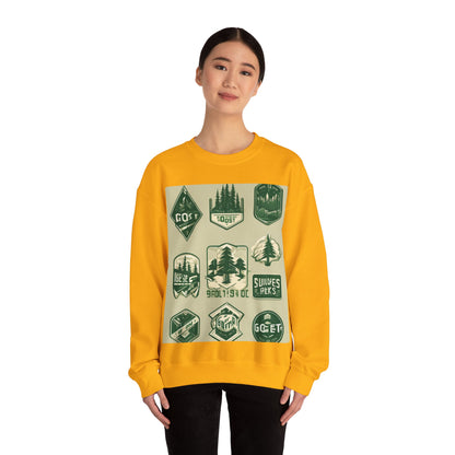 boostlete-mile-by-mile-type-go-get-one-micro-isometric-0441 — Unisex Heavy Blend Crewneck (G18000)