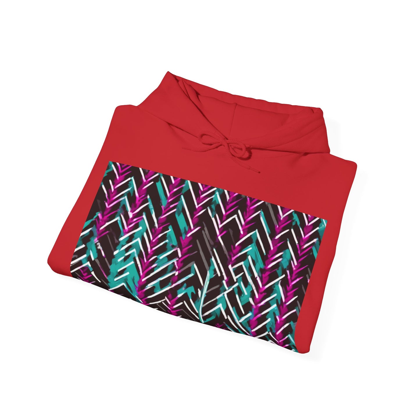 boostlete-recovery-progress-pattern-chevron-retro-0243 — Unisex Heavy Blend Hoodie (G18500)