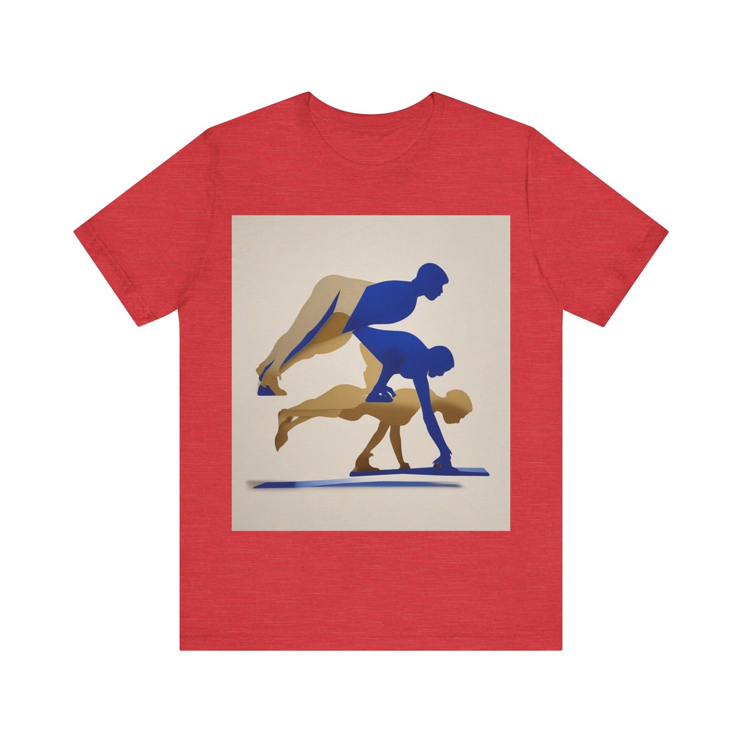 boostlete-mile-by-mile-scene-push-up-duotone-paper-0040 — Unisex Jersey Short Sleeve (B+C 3001)