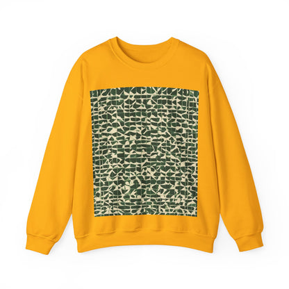 boostlete-iron-intent-pattern-plate-number-isometric-0099 — Unisex Heavy Blend Crewneck Sweatshirt (Gildan)