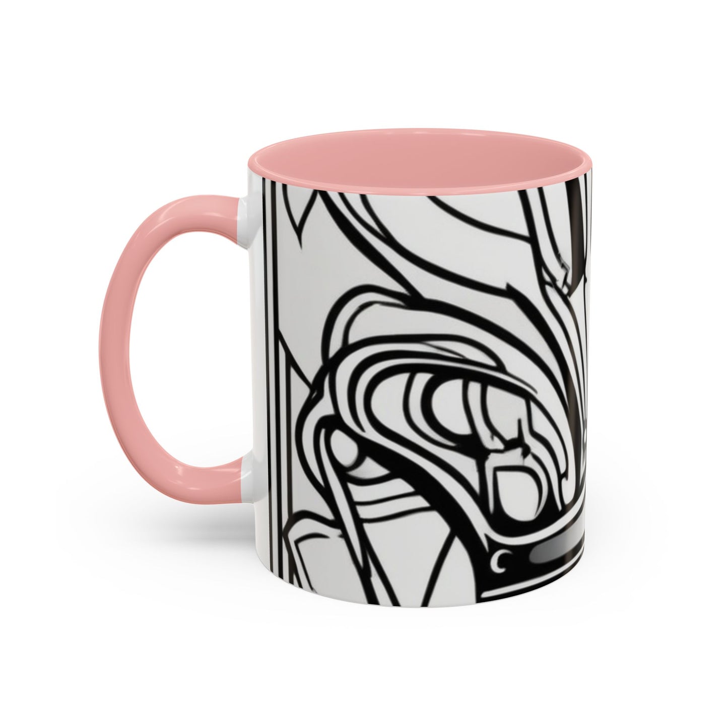 boostlete-boost-mode-icon-crown-offset-line-art-0190 — Accent Mug 11oz/15oz