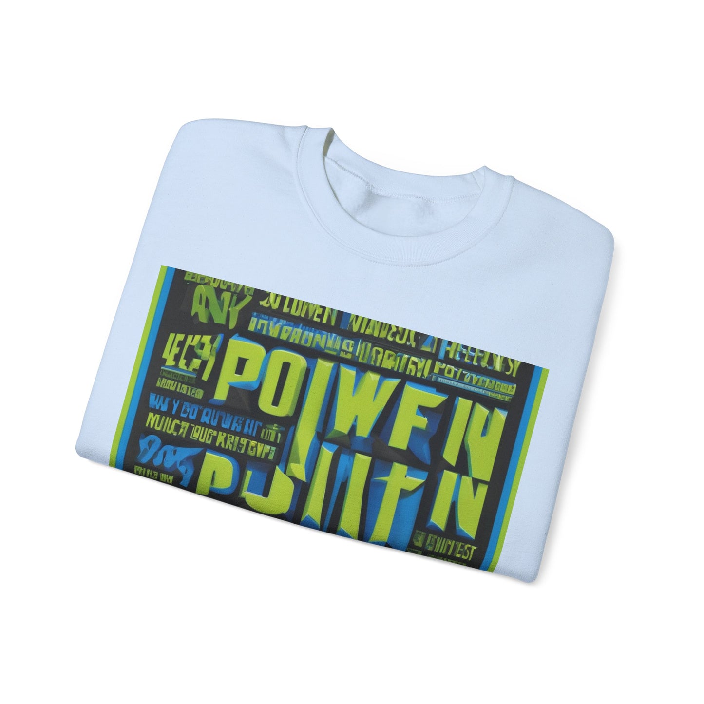 boostlete-am-crew-type-power-in-quiet-arc-paper-1481 — Unisex Heavy Blend Crewneck (G18000)