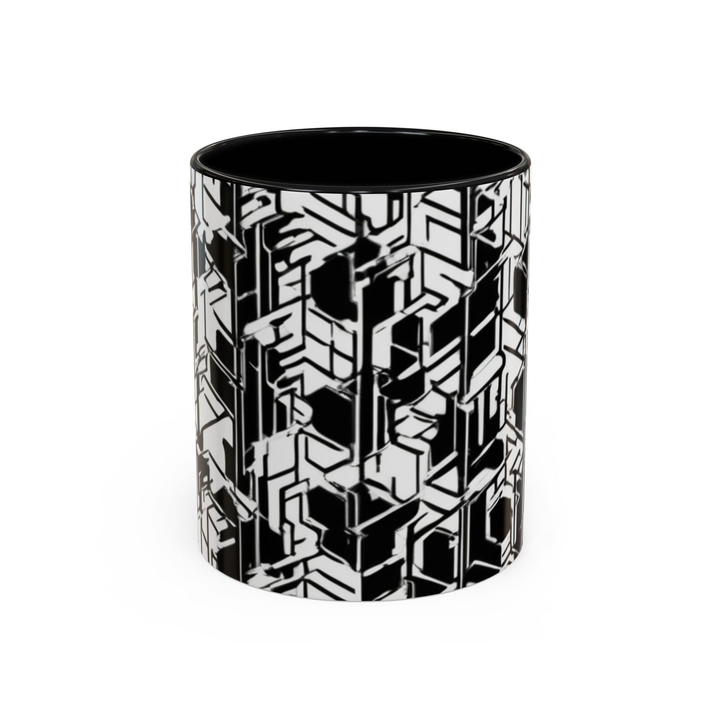 boostlete-field-day-pattern-micro-blueprint-0927 — Accent Mug 11/15oz