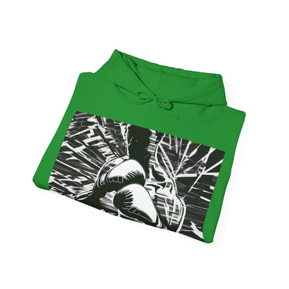 boostlete-boost-mode-scene-boxer-glitch-paper-0084 — Unisex Heavy Blend Hooded Sweatshirt (Gildan)