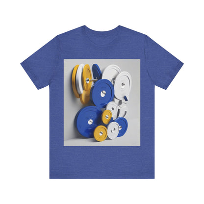 boostlete-field-day-icon-barbell-offset-geometric-0150 — Unisex Jersey Short Sleeve (B+C 3001)