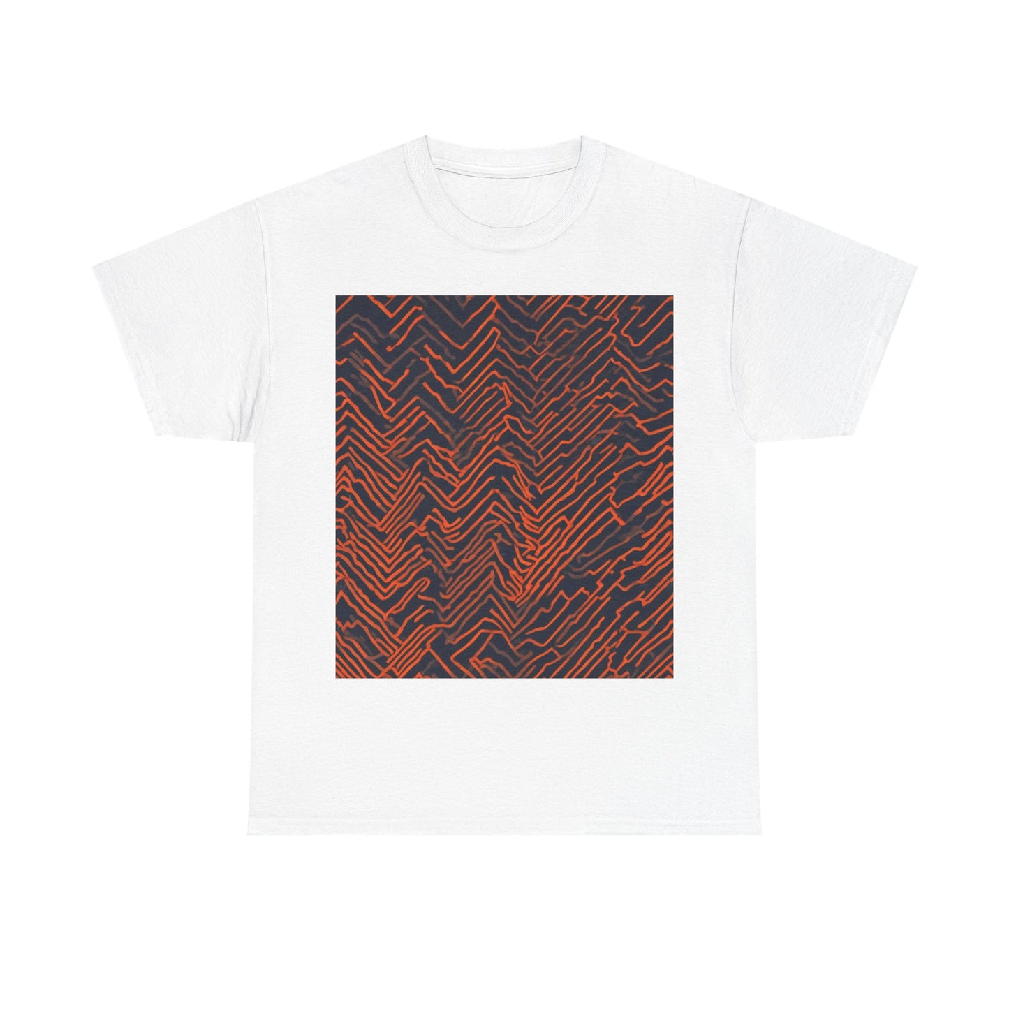 boostlete-field-day-pattern-ekg-modern-0087 — Unisex Heavy Cotton Tee (Gildan 5000)
