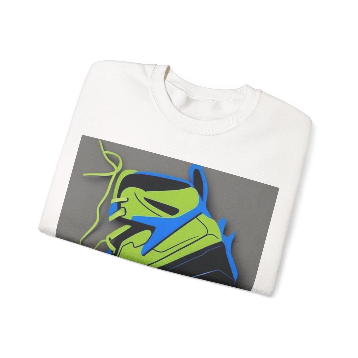 boostlete-quiet-power-icon-sneaker-duotone-paper-0066 — Unisex Heavy Blend Crewneck Sweatshirt (Gildan)