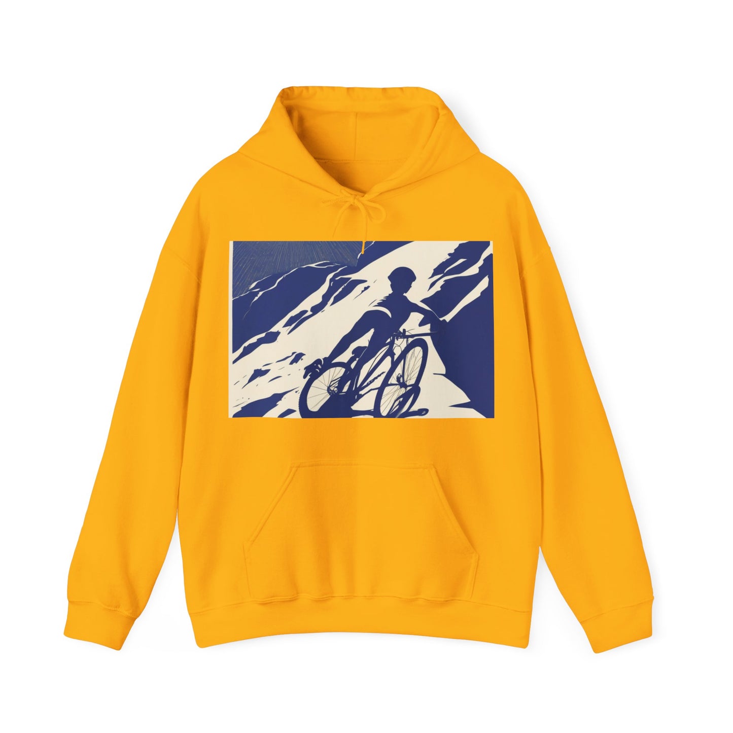 boostlete-am-crew-scene-cyclist-offset-bold-0008 — Unisex Heavy Blend Hooded Sweatshirt (Gildan)