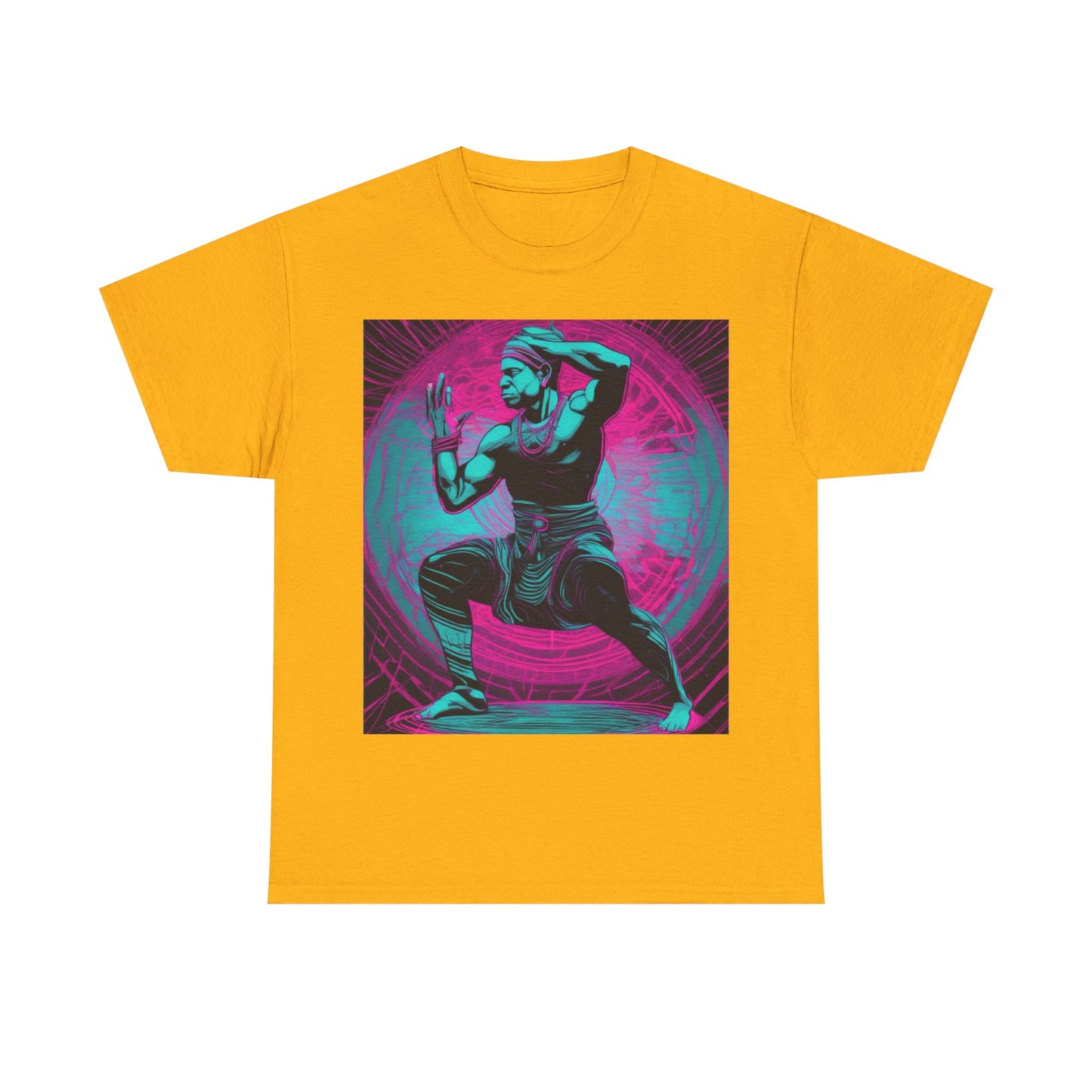 boostlete-rise-grind-scene-yogi-motion-line-art-0240 — Unisex Heavy Cotton Tee (Gildan 5000)