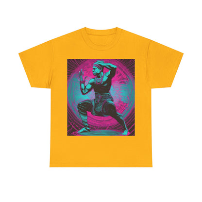 boostlete-rise-grind-scene-yogi-motion-line-art-0240 — Unisex Heavy Cotton Tee (Gildan 5000)