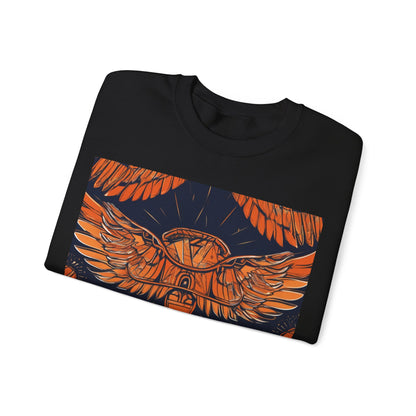 boostlete-field-day-icon-wings-soft-geometric-0298 — Unisex Heavy Blend Crewneck Sweatshirt (Gildan)