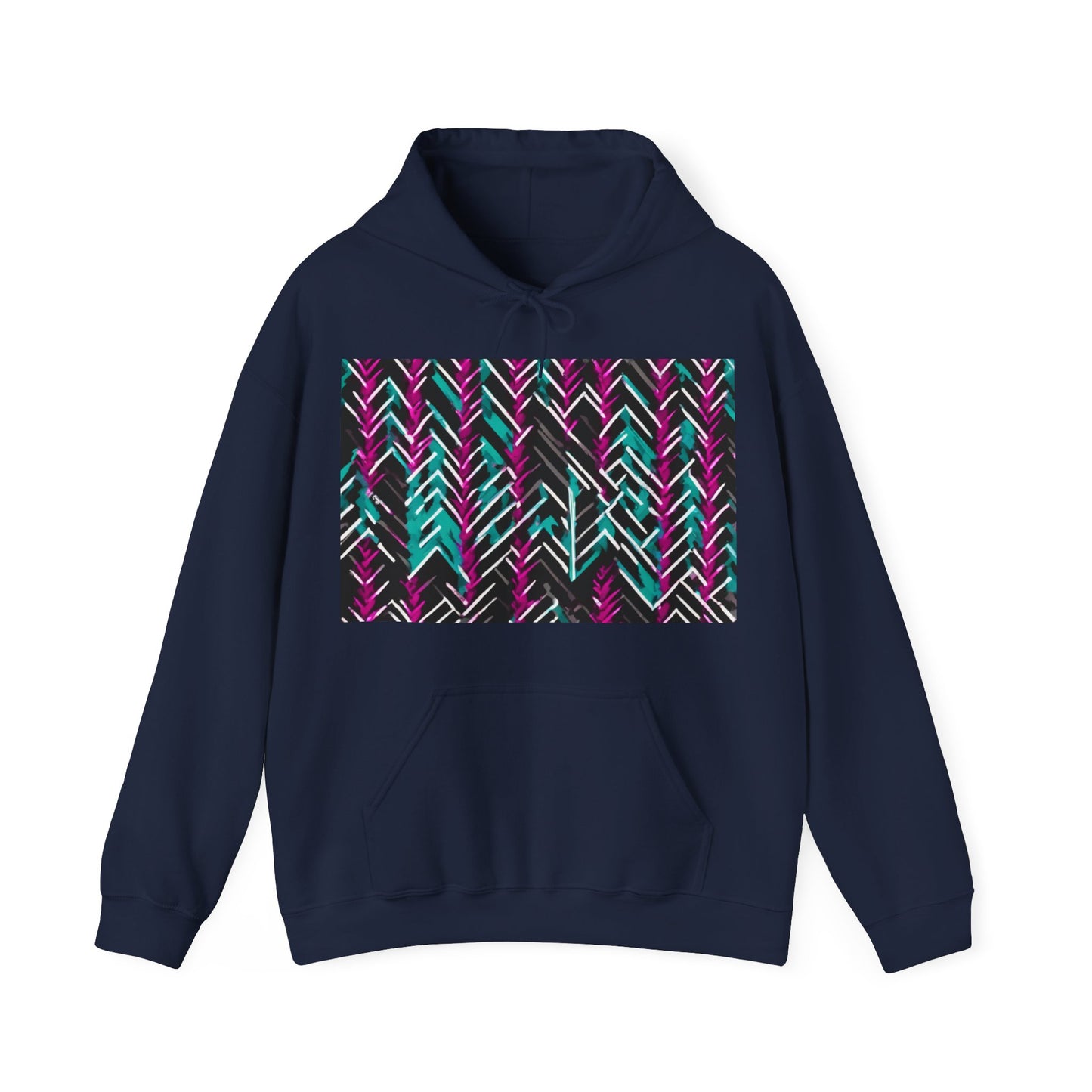 boostlete-recovery-progress-pattern-chevron-retro-0243 — Unisex Heavy Blend Hoodie (G18500)