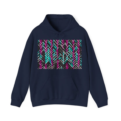 boostlete-recovery-progress-pattern-chevron-retro-0243 — Unisex Heavy Blend Hoodie (G18500)