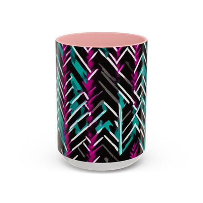 boostlete-recovery-progress-pattern-chevron-retro-0243 — Accent Mug 11/15oz