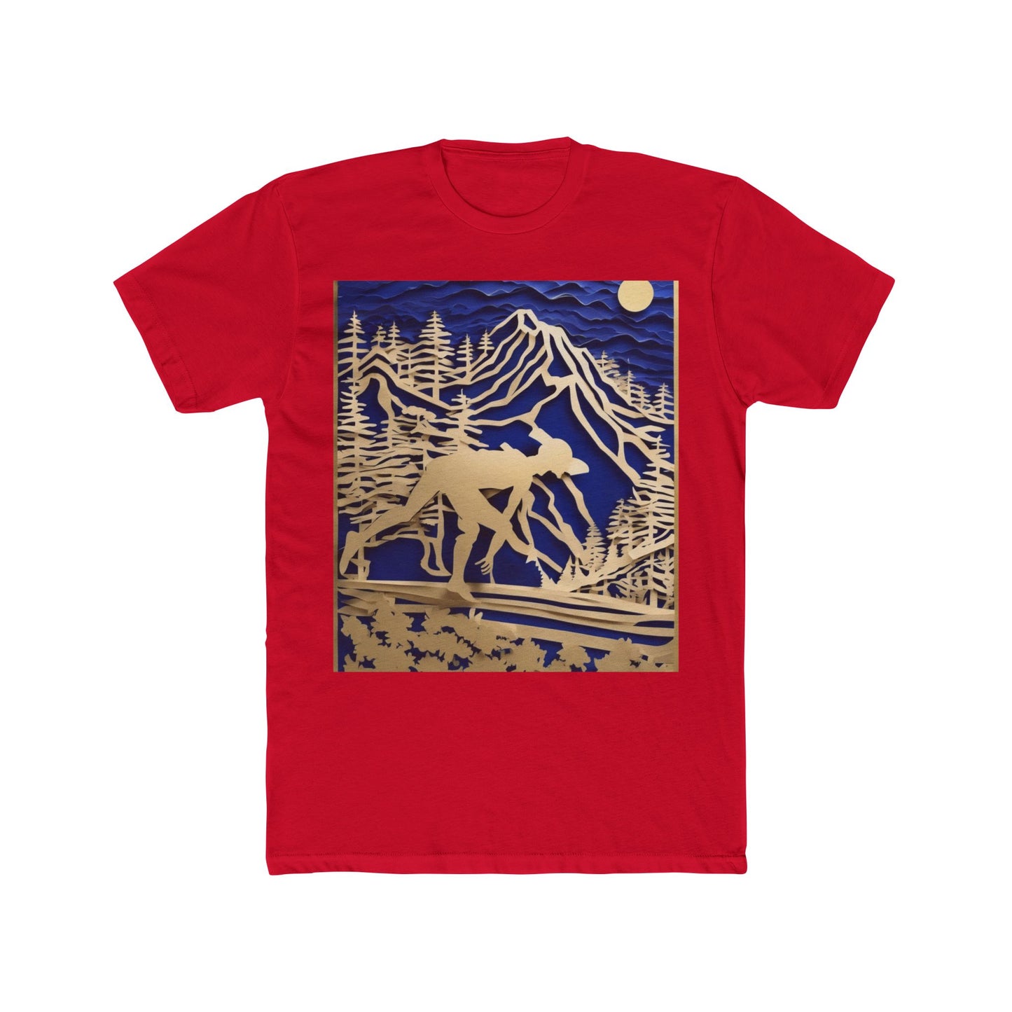 boostlete-recovery-progress-scene-trail-3d-paper-0176 — Unisex Cotton Crew Tee (NL 3600)