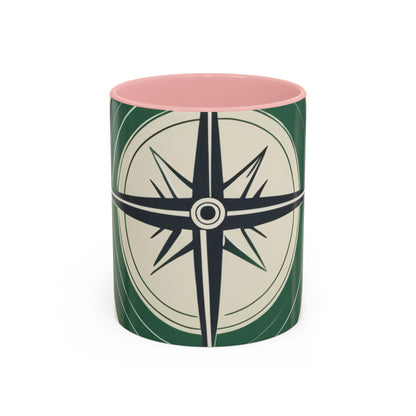 boostlete-iron-intent-icon-compass-soft-blueprint-0614 — Accent Mug 11/15oz