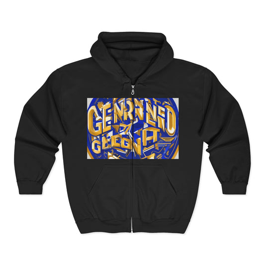 boostlete-pr-season-type-earned-not-given-badge-isometric-0105 — Unisex Heavy Blend Full-Zip Hooded Sweatshirt