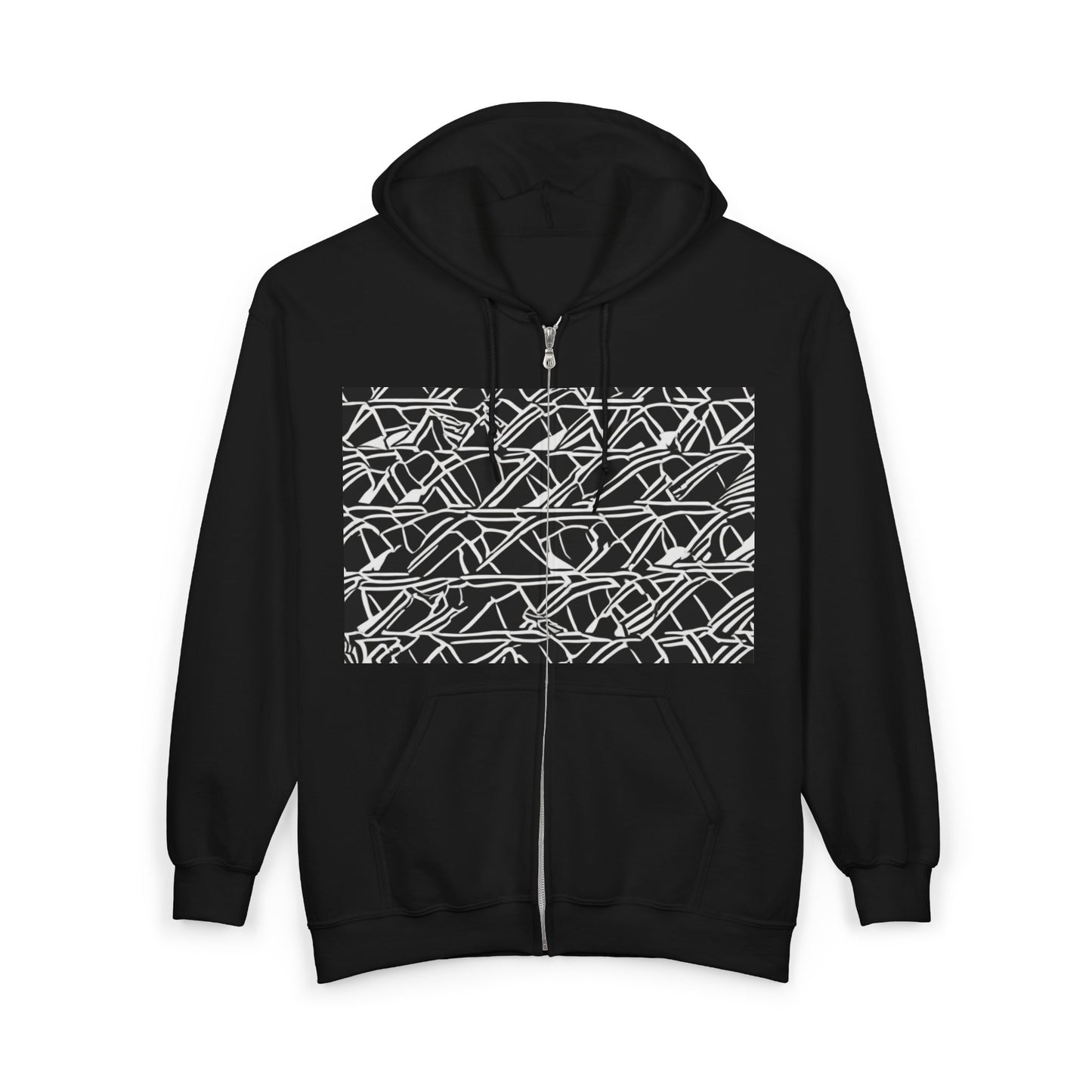boostlete-boost-mode-pattern-stair-steps-athletic-0311 — Unisex Heavy Blend Full-Zip Hooded Sweatshirt
