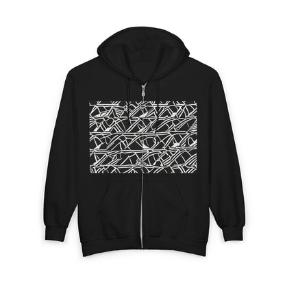 boostlete-boost-mode-pattern-stair-steps-athletic-0311 — Unisex Heavy Blend Full-Zip Hooded Sweatshirt
