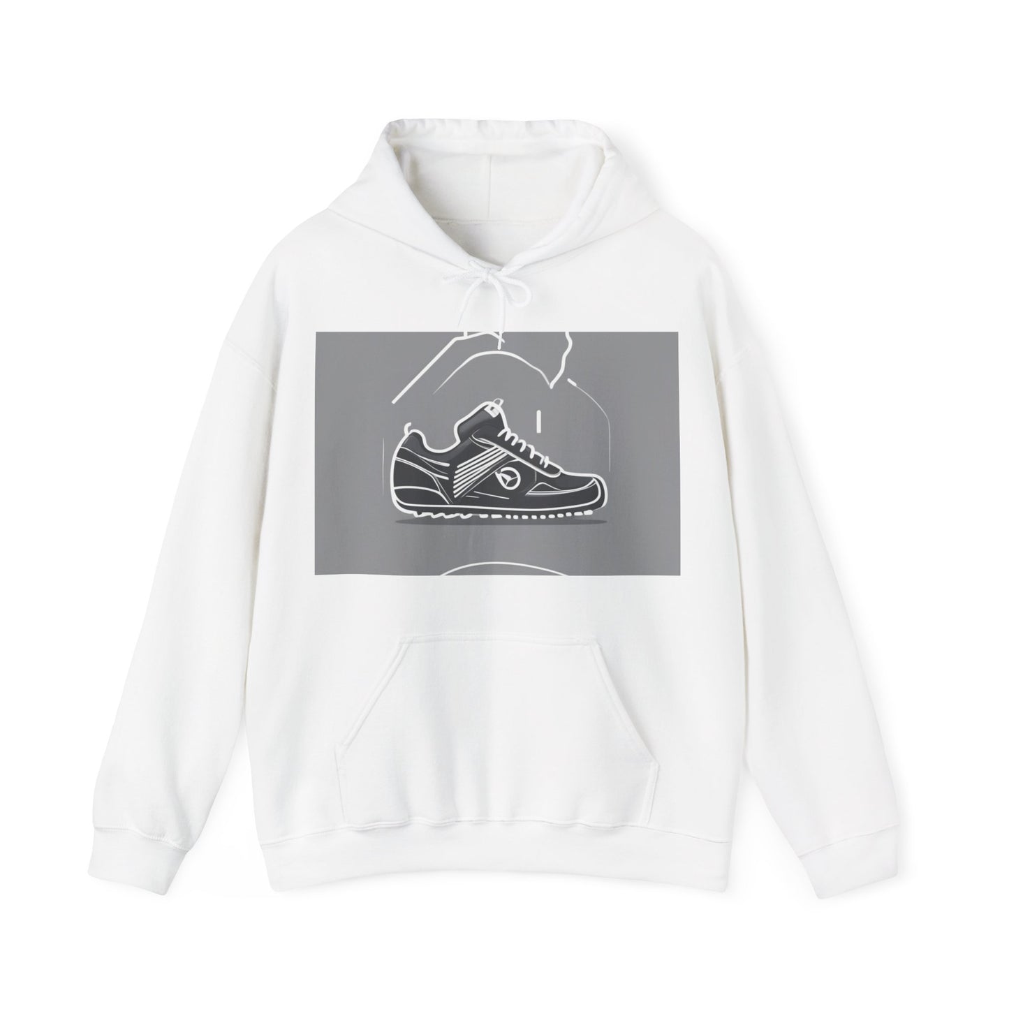 boostlete-boost-mode-icon-sneaker-offset-vector-0166 — Unisex Heavy Blend Hooded Sweatshirt (Gildan)