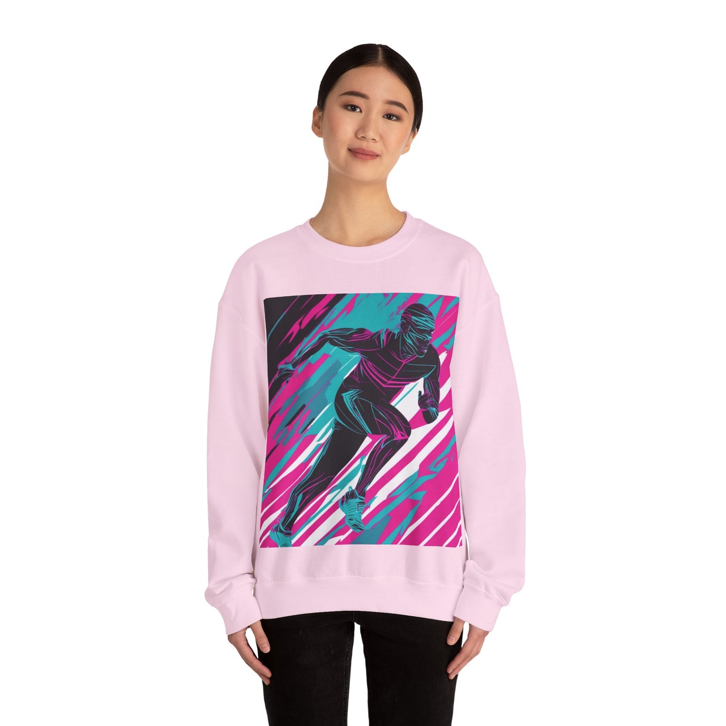 boostlete-mile-by-mile-scene-sprinter-motion-modern-0828 — Unisex Heavy Blend Crewneck (G18000)