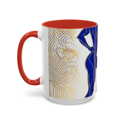 boostlete-iron-intent-scene-lunge-neon-line-art-0392 — Accent Mug 11/15oz