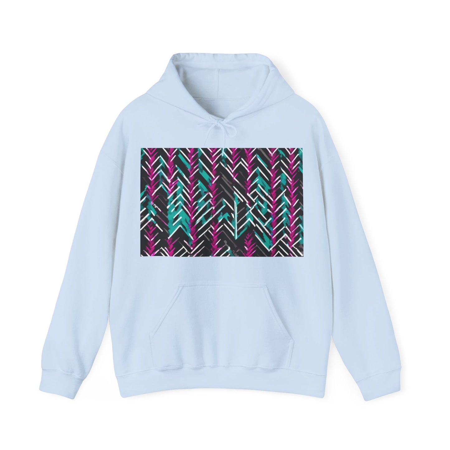 boostlete-recovery-progress-pattern-chevron-retro-0243 — Unisex Heavy Blend Hoodie (G18500)