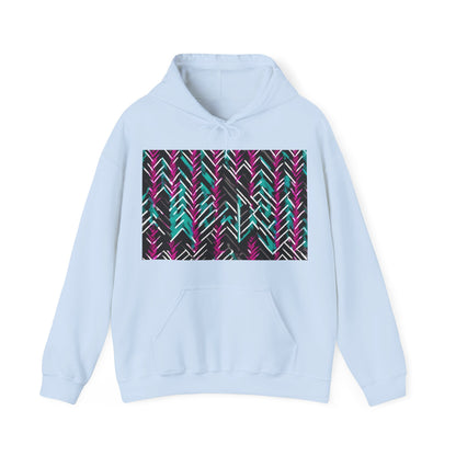 boostlete-recovery-progress-pattern-chevron-retro-0243 — Unisex Heavy Blend Hoodie (G18500)