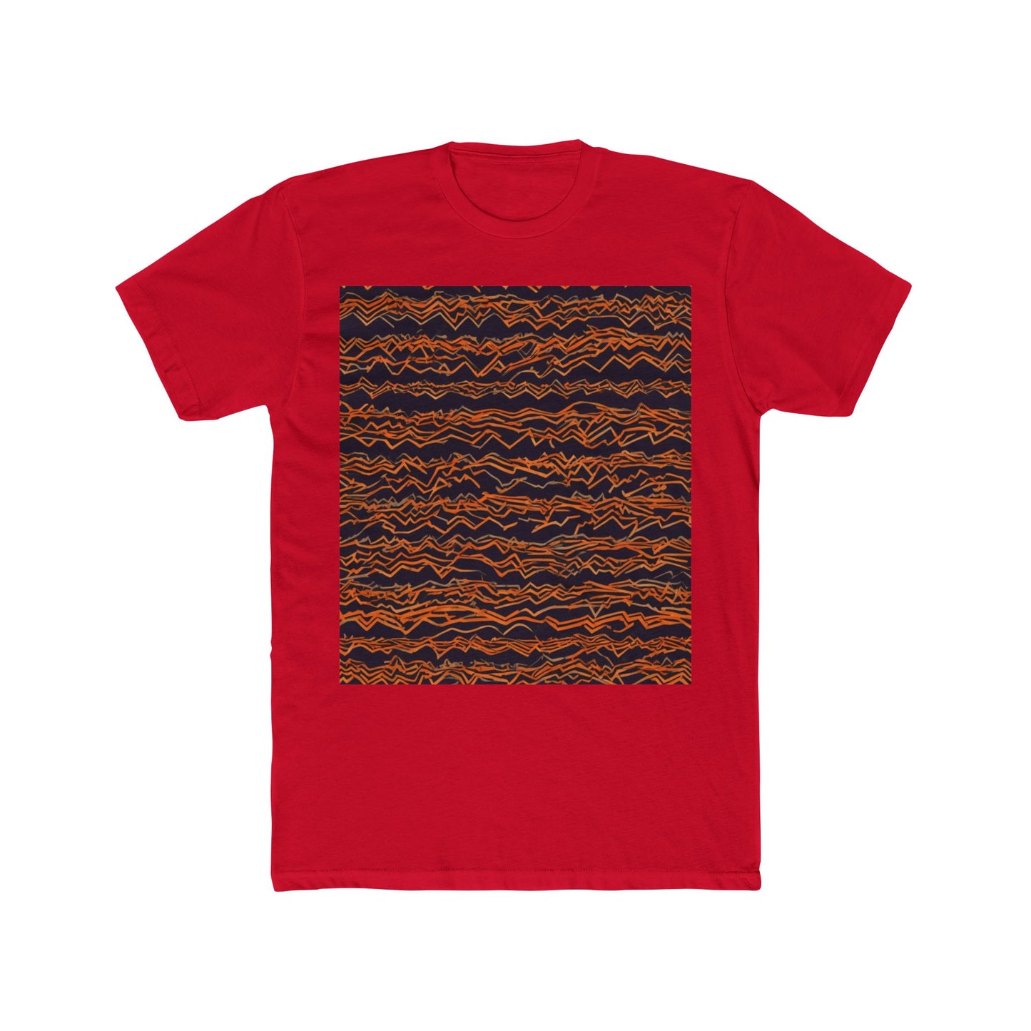 boostlete-field-day-pattern-ekg-bold-0135 — Unisex Cotton Crew Tee (NL 3600)