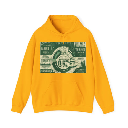 boostlete-mile-by-mile-type-fast-is-earned-big-blueprint-0041 — Unisex Heavy Blend Hooded Sweatshirt (Gildan)