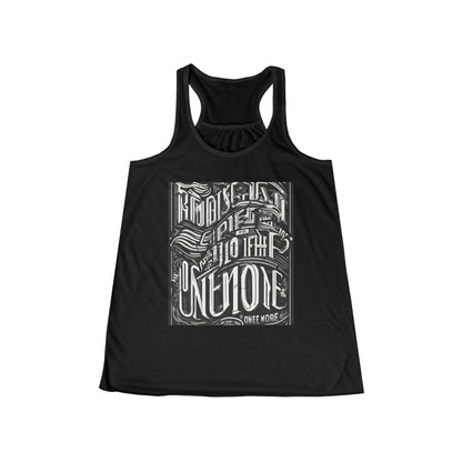 boostlete-mile-by-mile-type-one-more-split-line-art-0001 — Women's Flowy Racerback Tank (B+C 8800)