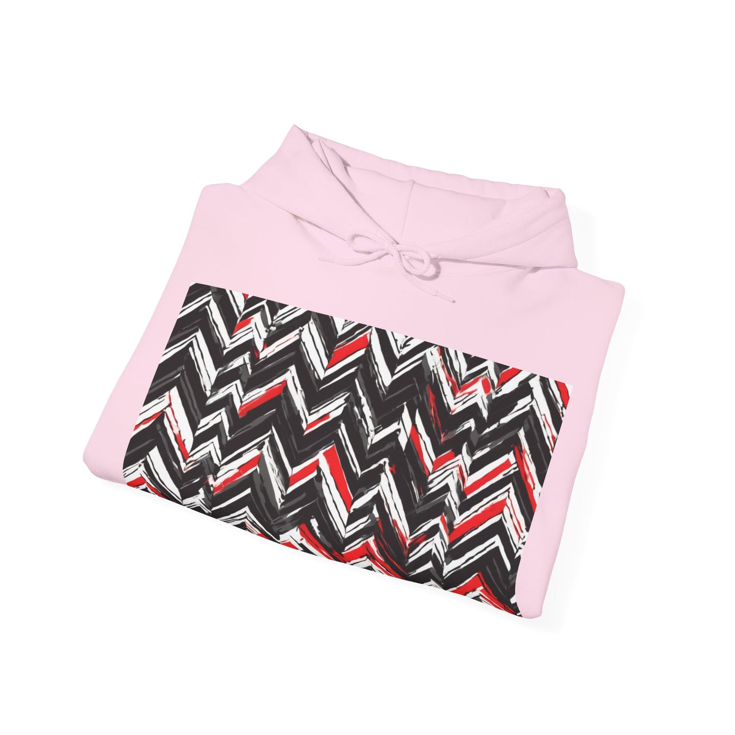 boostlete-am-crew-pattern-chevron-geometric-0659 — Unisex Heavy Blend Hoodie (G18500)