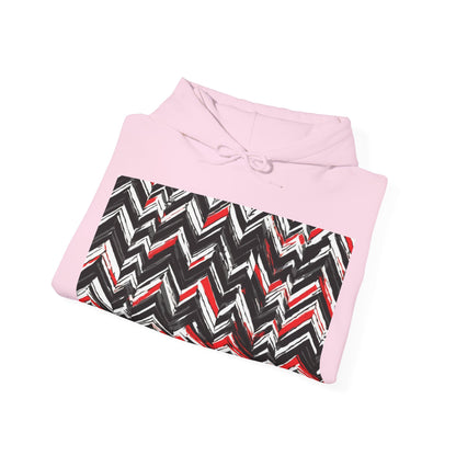 boostlete-am-crew-pattern-chevron-geometric-0659 — Unisex Heavy Blend Hoodie (G18500)