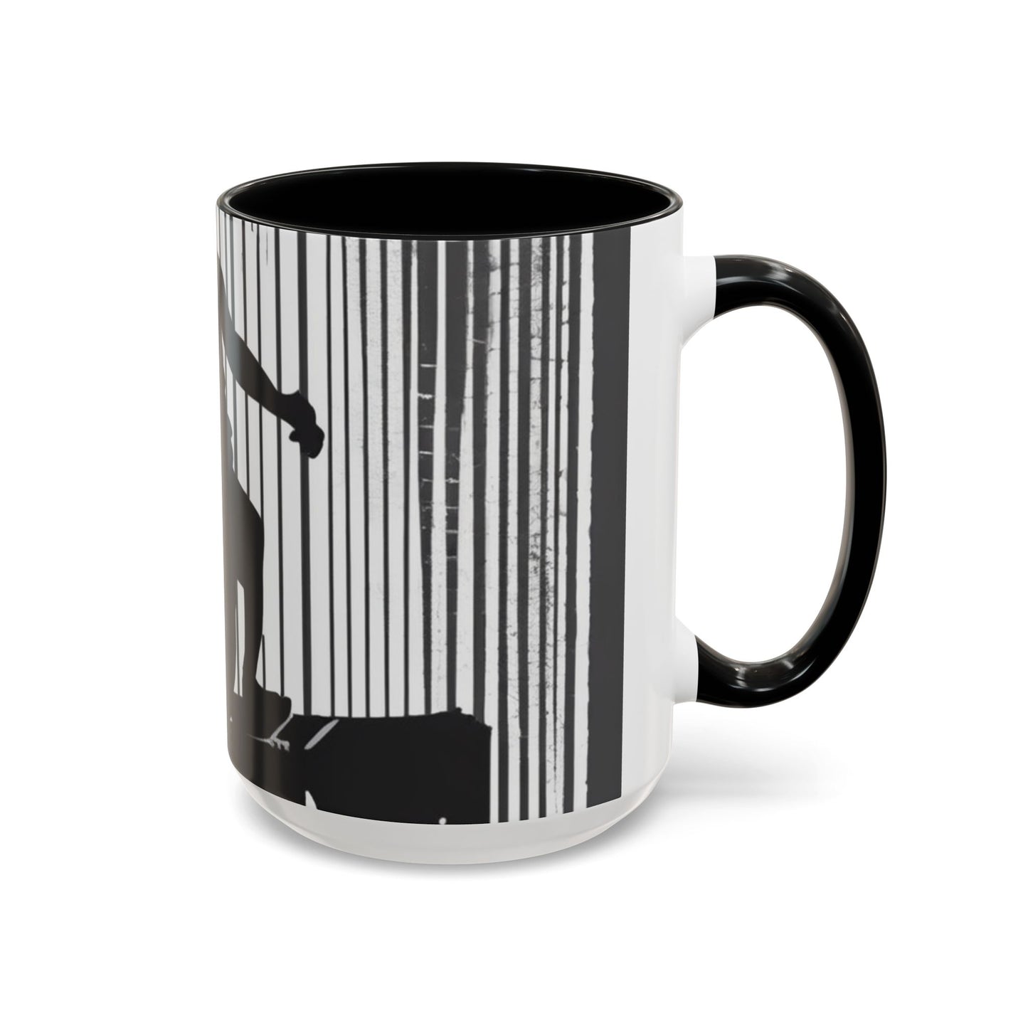 boostlete-am-crew-scene-hurdler-halftone-badge-0956 — Accent Mug 11/15oz